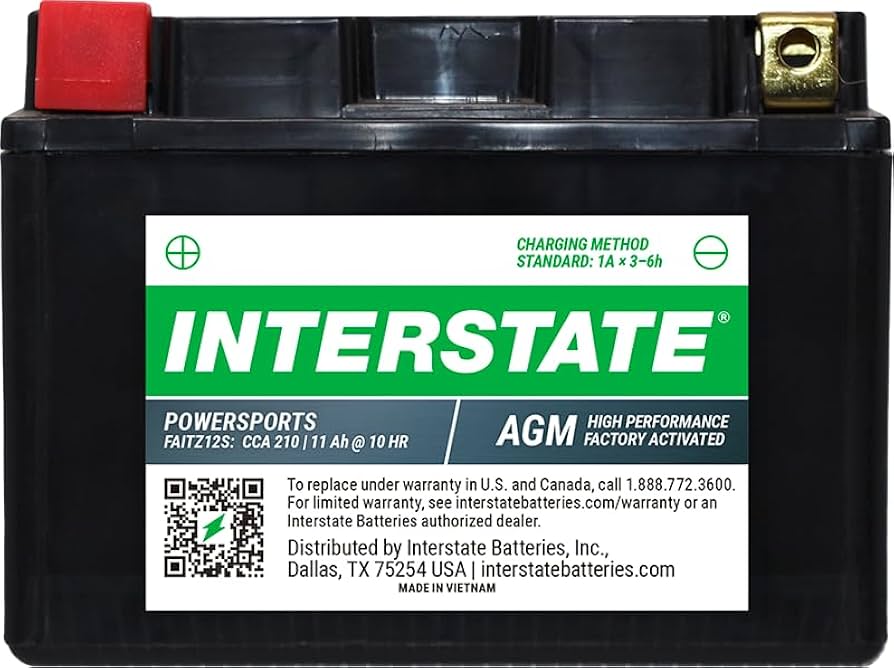 atry12.　36 Amazon.com: Interstate Batteries YTZ12S Factory Activated 12V 11Ah