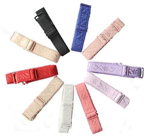 4 Pairs Women's Replacement Adjustable Bra Shoulder Straps (18mm Width) image 4