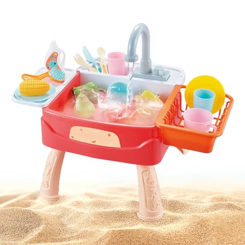 Évier de cuisine enfant avec système automatique d'eau courante