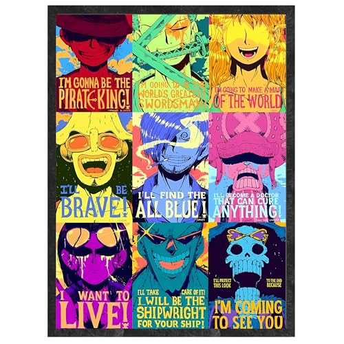 Image of Postlate A4 Poster with Frame - Printed Wall Art Poster for Living Room, Bedroom & Office Decoration (Design 3)