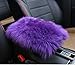 Forala Auto Center Console Pad, Furry Sheepskin Wool Car Armrest Seat Box Cover Protector Universal Fit