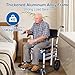 Shower Wheelchair | Bedside Commode Portable Potty,Portable Toilet for Adults, Seniors, Elderly, Handicap, Easy Transfer from Bedroom to Shower