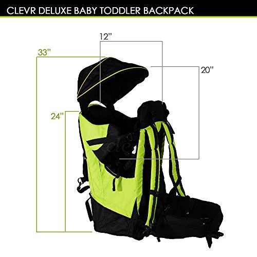 ClevrPlus Deluxe Adjustable Baby Carrier Outdoor Hiking Child Backpack Camping
