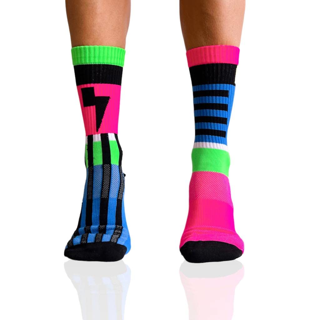 in s(h)ock BarcelonaSport Socks for Men and Women - Long Seamless Socks - Perfect for Crossfit, Cycling, Running, Padel and Basketball