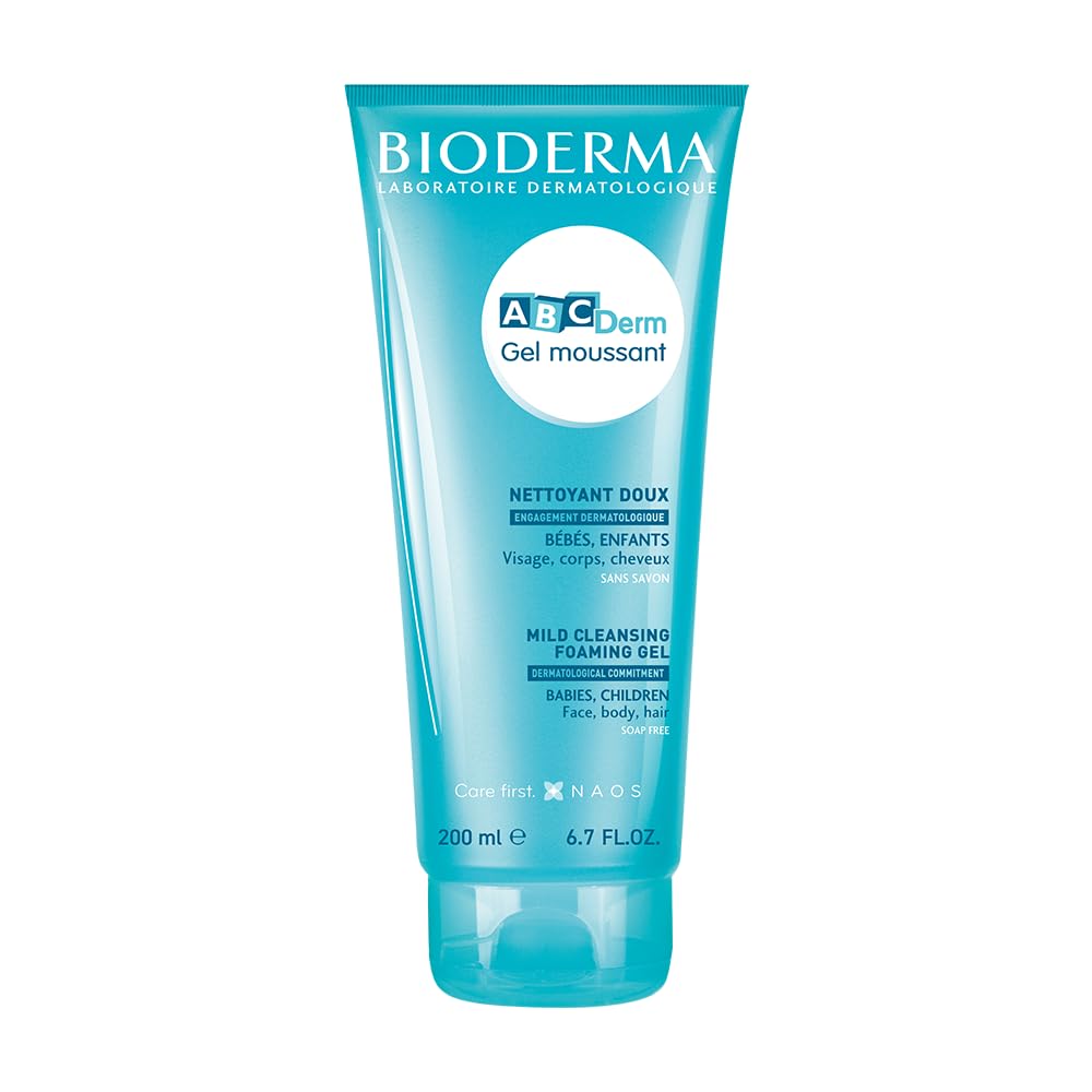 Bioderma ABCDerm Foaming Cleanser Bebek, Çocuk Yüz, Saç, Vücut Temizleyici Şampuan Kuru, Hassas Cilt 200 ml