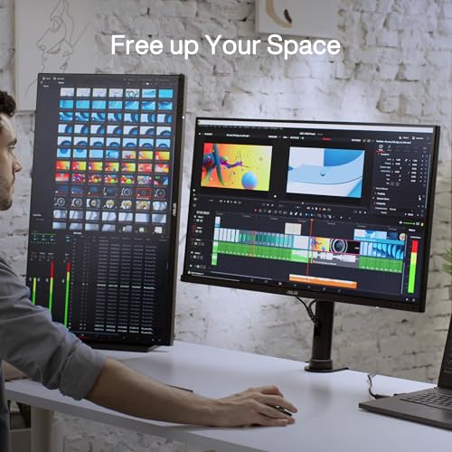 Image of ASUS ProArt Desk Mount Kit (ACL02) - Supports Most 24 inch to 34 inch Proart Displays, C-Clamp, Mounting Base, Ergonomic Adjustments, Clean Desk Setup, Free Up Desk Space, Quick and Easy Set-up, Minimal