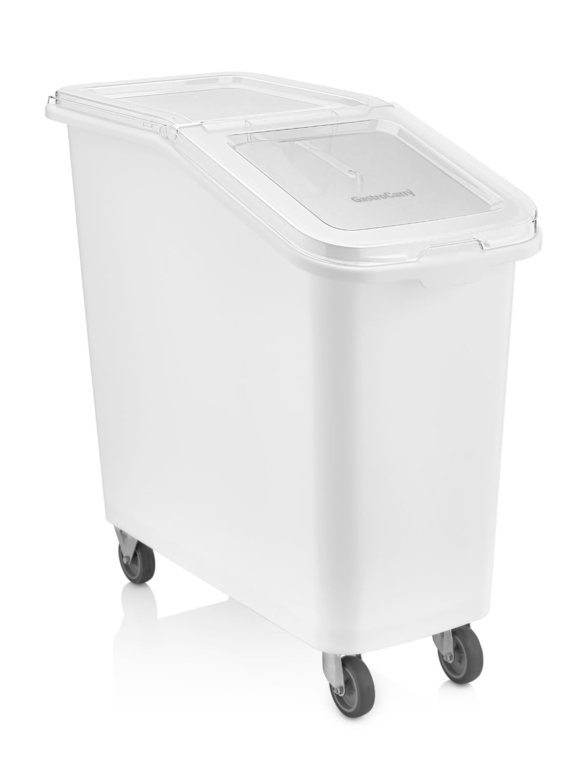 Solent Plastics White 82 Litre Mobile Ingredient Bin, The Ideal Solution For Flour, Sugar, Rice, Grains, Herbs, Spices