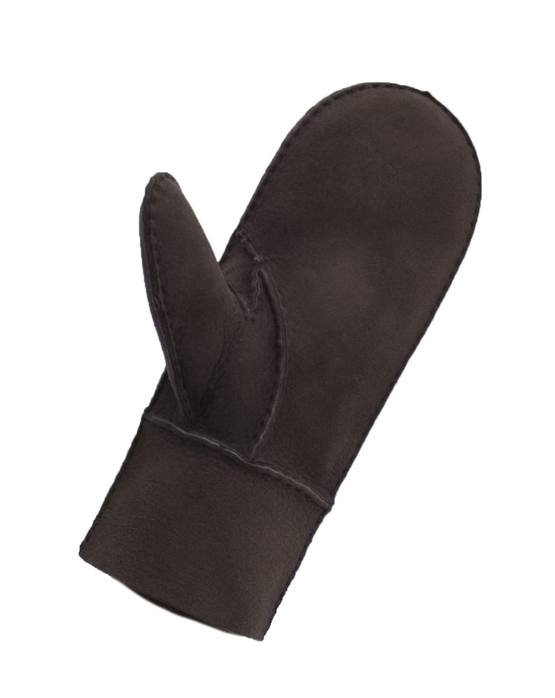 Reissner Lammfelle Manoplas guantes piel de cordero marrón S (Circunferencia de la mano 17cm)