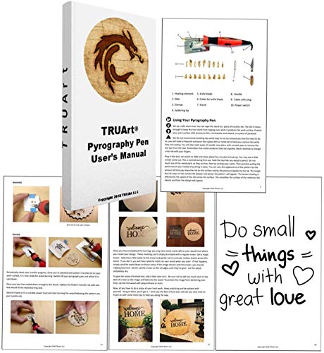 image for TRUArt Stage 1 Wood and Leather Pyrography Pen - Best Woodburning and 