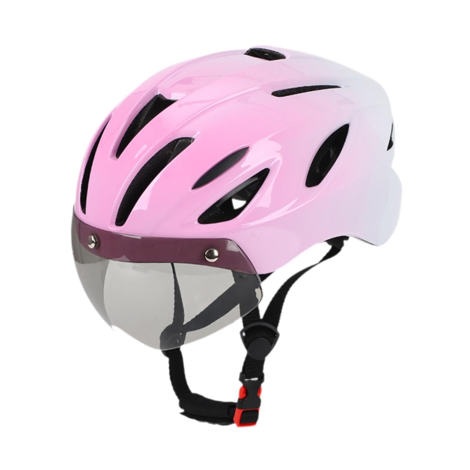 Bike Helmet Bike Hat Adjustable Cycling Helmet for Road Bike Outdoor Cycling Pink-image-13