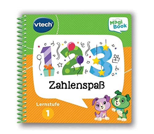 Vtech-80-480704 VTech MagiBook Etapa de Aprendizaje 1 – Diversión con números, Multicolor (80-480704)