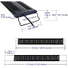 Aquarium Hood Lighting Fish Tank Light 36 inch - 46 inch for Freshwater and Saltwater Blue and White Light 90cm - 115cm