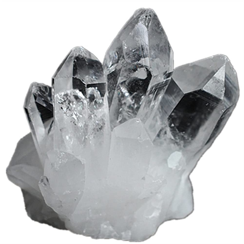 Salud y hogar Grupo de Cristal Blanco Natural de especímenes Originales (Size : 400g)