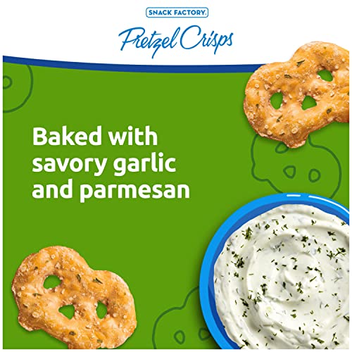 Image of Snack Factory Garlic Parmesan Pretzel Crisps, 7.2 OZ Resealable Bag