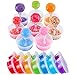 Augshy 40 Pack Small Slime Containers with Lids, Jello Shot Cups Condiment Containers Plastic Portion Cups with Lids for Salad Dressing Food Storage Containers(4 oz)