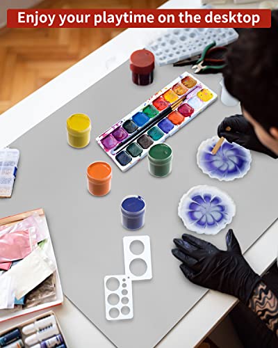 Xespis Silikonmatte Groß 70x50 cm, Silikonmatte für Epoxidharz, Bastelunterlage, Silikon Bastelmatte, Malunterlage für Kinder, Mehrzweck Antihafte rutschfeste Silikon Unterlage, Platzset, Tischmatte