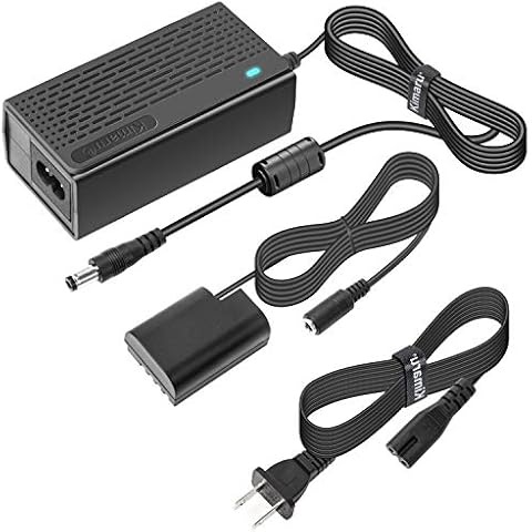 Kimaru DMW-DCC12 DC Coupler DMW-AC10 DMW-AC8 AC Power Adapter DMW-BLF19 Dummy Battery Kit for Panasonic Lumix DMC-GH3 GH4 GH3K GH4K GH3A GH3H GH4H DC-GH5 GH5S GH5M G9 G9L Cameras. Cover