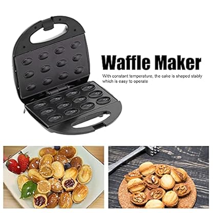 Oreschki Waffeleisen, Elektrisch Nüsse Keksmaschine Nussbäcker Russische Kekse Maschine Nusswaffeleisen Waffeleisen für Zaubernüsse, für Erdnüsse Haselnüsse Keksen – Bild 3