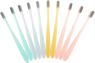 NIYANGLE 10 Peças Escova De Dentes De Viagem Escovas De Dentes Orgânicas Limpeza Escovas De Dentes Escova De Dentes De Seda Escova De Dentes Macia Para Adultos Escova De Dentes Com Fio