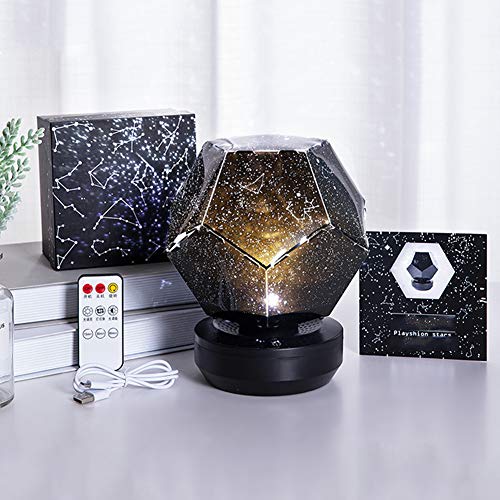 Preisvergleich Produktbild LWLW Spieluhr Projektion Spieluhr,Sternlicht Projektor Schlafzimmer,romantische Lampe,LED Sternlicht