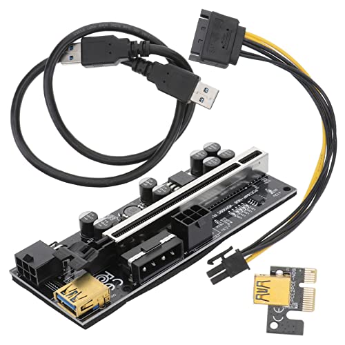 BELLIFFY 1set Pci-e to Riser Adapter for Graphics Cards Plated USB Interface High Performance Easy Installation Compatible Pci Express Slots