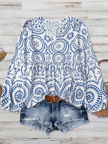 Image of Zilcon Women's V-Neck Summer Woman Stylish Western Basic Tops