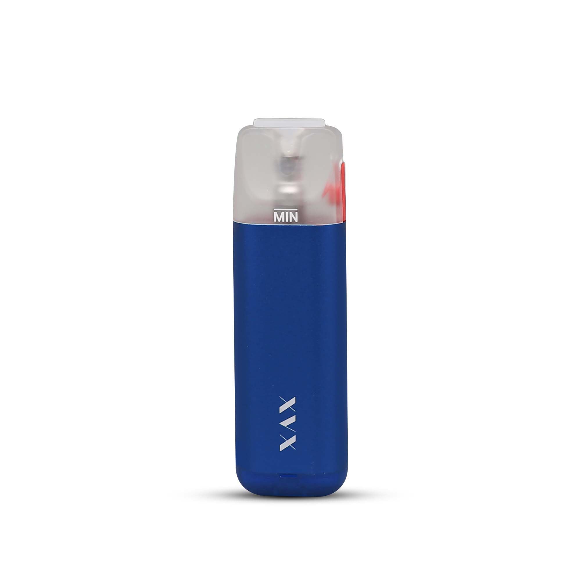 XVX Refillable Rechargeable X VAPE - Rechargeable Vape Pen Starter Kit Mesh Coil of 1.2Ω, 400mAh Battery E Cigarette Easy Refill with E Liquids Includes Feature of Lightning (Colour Blue)