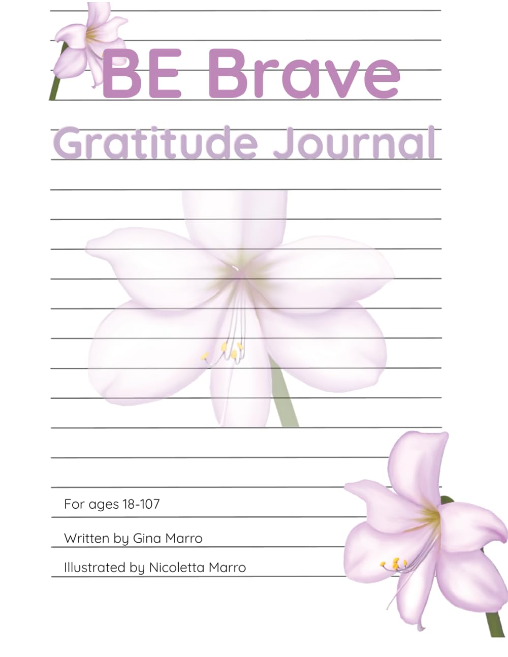 Be Brave Gratitude Journal For Adults/Parents