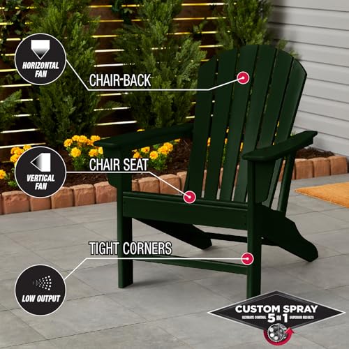 Image of Rust-Oleum Stops Rust Custom 5-in-1 Spray Paint, Gloss Cypress | Rust Preventive Enamel, Multi Surface (Metal, Wood and More), Adjustable Dial for Better Control, Fast Dry, Comfort Tip