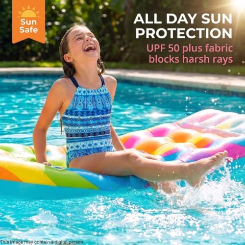 Image of Kanu Surf Girls Jasmine Beach Sport Halter One Piece Swimsuit