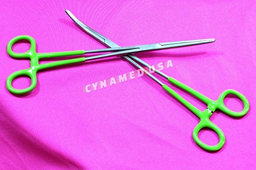 German Stainless Straight + Curved Hemostat Forceps, Hemostat Forceps clamp 10