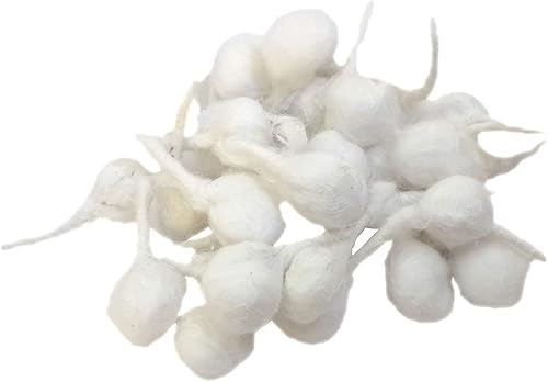 Miniatura 2 de Khandekar Handicrafts - Mechas de algodón y lana para lámpara de aceite, lámparas de aceite redondas de Diya Batti, linternas, velas, mechas Puja,