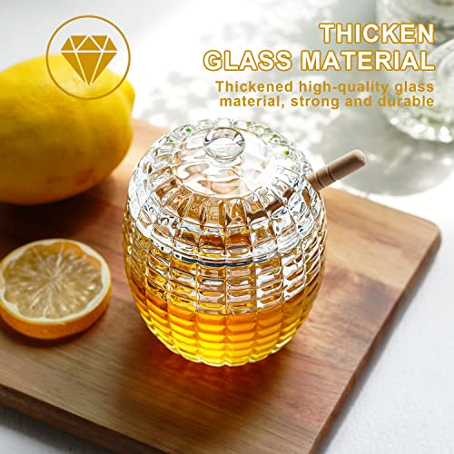 Kanpura CK2323000 Crystal Honey Jar With 2 Dippers thumb #3