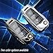 Ocezbiis For Audi Key Fob Cover,Keychain,Zinc Alloy Protection Car Key Case Compatible with A1 A3 Q3 Q7 R8 A6L TT TTS Smart Remote Keyshell Accessories(For Audi Style C Grey)