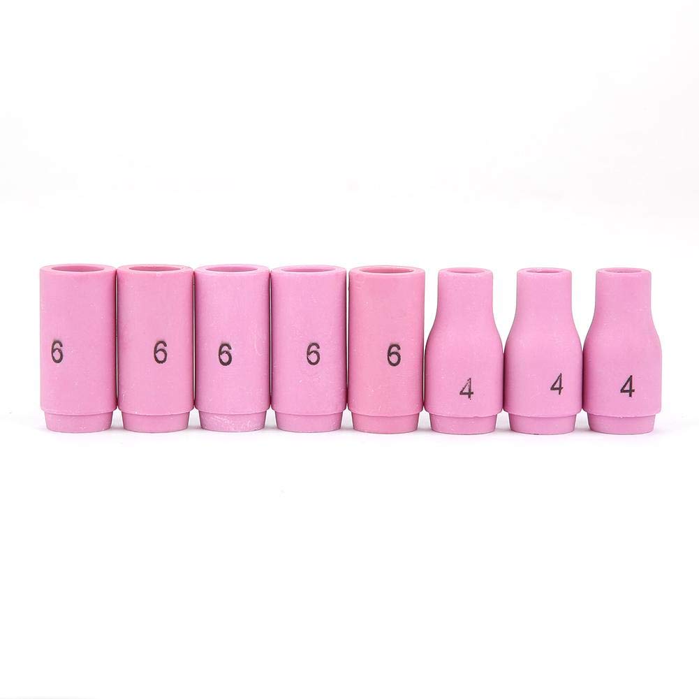 53pcs/set Torcia per saldatura TIG Parti del corpo Kit di ugelli per collettore di lenti per gas Lente per WP-9 20 25 Torcia per saldatura TIG WP-9/20/25 Accessori Set da 53 pezzi