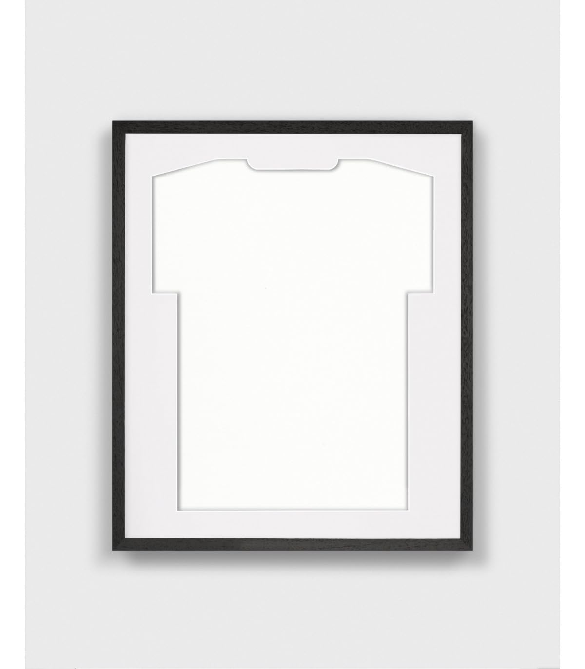 ARTIS - Cadre maillot foot BASIC - Cadre en bois DIY pour maillot de football - 52,5x62,5x3 cm - Noir, vitrage en polycarbonate- Vitrine pour maillots de football, basket, handball, hockey