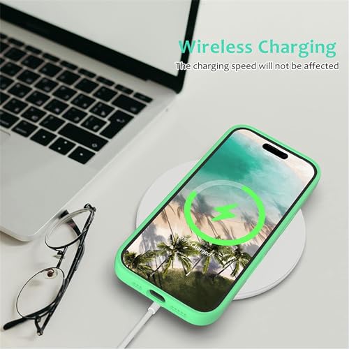 Image of ArmourPro Silicone Back Case for iPhone 16 Soft-Touch Case | Green