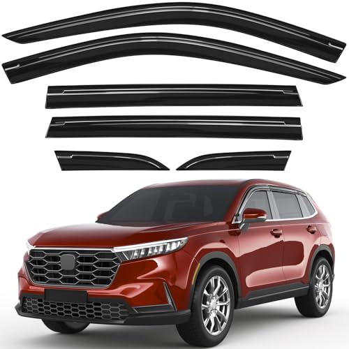 Outside-Mount Window Rain Guards for Honda CR-V CRV 2023-2026, 6pcs