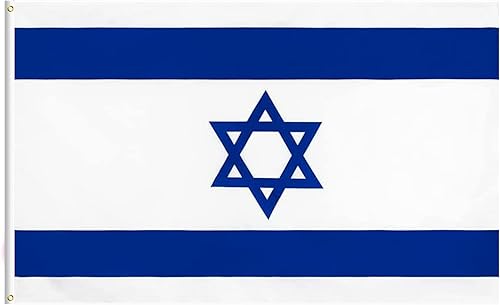 Miniatura 8 de Bandera de Estados Unidos e Israel, bandera de la amistad israelí estadounidense de 2 x 3 pies, banderas israelíes de colores vivos y ojales de