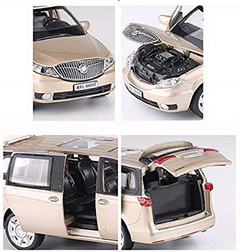 Image of Buick GL8 Model Car with Box, Zinc Alloy Pull Back Toy car with Sound and Light for Kids Boy Girl Gift [Colors as Per Stock] (Buick GL8)