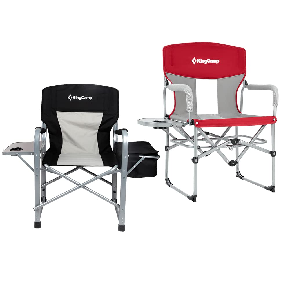 KingCamp Heavy Duty Camping Chairs Folding Oversized Portable Directors Chairs