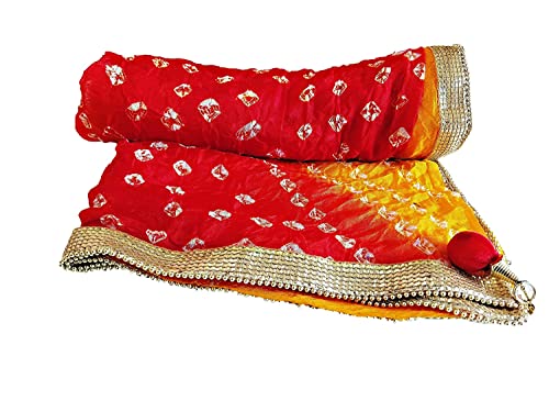 Rajasthani Traditional Multicolored Bandhej Dupatta For Women & Girls3