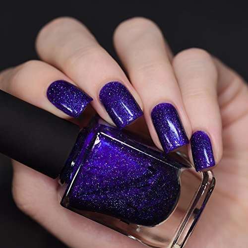 Image of ILNP Downpour - Bold Indigo Blue Holographic Nail Polish