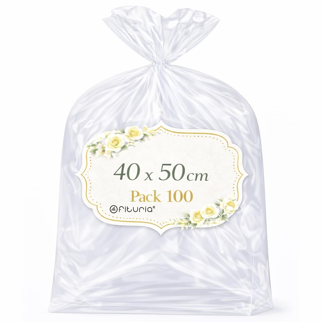 Ofituria Bolsas Celofán Transparente 10 x 15 cm, Bolsas Transparentes para Chuches y Regalos – Bolsas Plastico Transparente para Cumpleaños Infantiles, Galletas y Detalles, 1 Pack (100 Bolsas) — view 21