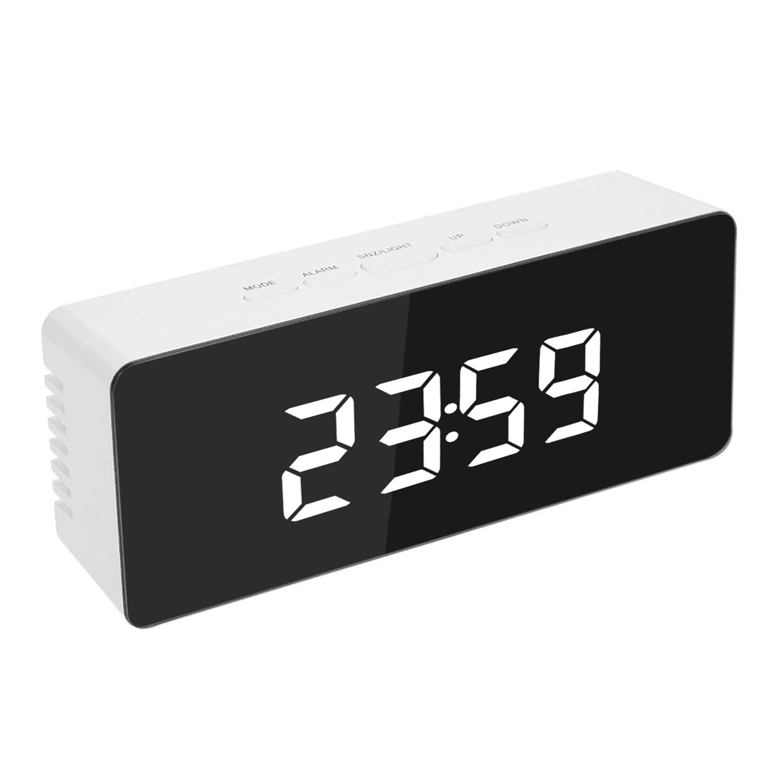 Alarm Clock,Wisting Digital Alarm Clock Desk Alarm Clock LED Mirror Alarm Clocks Temperature Display