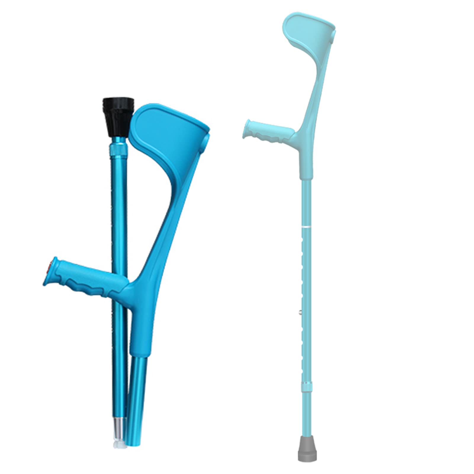 NGD Muleta de Codo de Aluminio para Adultos(x1 Unidad),Muleta Ortopédicas Plegable con Cuentas Reflectantes,Muleta para Caminar Ergonómicos-Regulables en Altura
