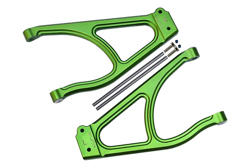GPM For Traxxas E-Revo 2.0 VXL Brushless (86086-4) Upgrade Parts Aluminum Rear Upper Suspension Arm - 1Pr Set Green