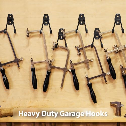 Garage-Hooks-Heavy-Duty8-Pack-45x275-in-U-Hook-SmallThicken-Bold-Wall-Mount-Garage-Storage-Hook-for-Organizing-ToolsLaddersBikesHoseBulk-Items