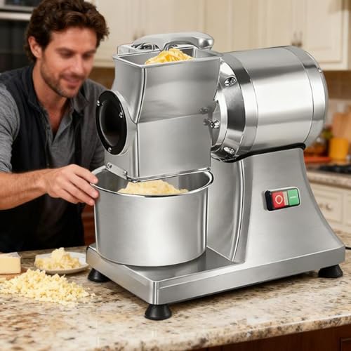 Rallador eléctrico de queso acero inoxidable 550W miniatura 1
