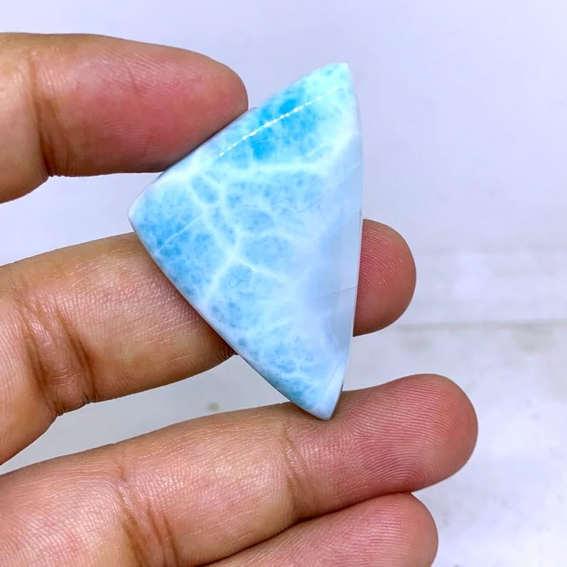Larimar véritable GH_NAT_06081, gemme haut de gamme pour pendentif - 4